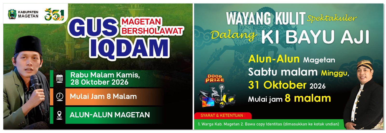 JANGAN LUPA!!! HADIRI ACARA MAGETAN BERSHOLAWAT DAN PAGELARAN WAYANG KULIT 